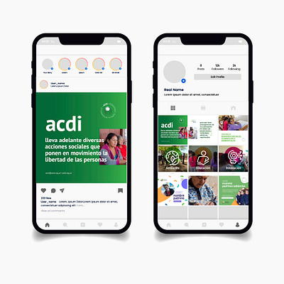 ACDI - Social Media branding design graphic design