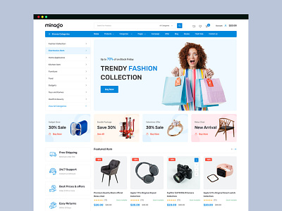Multivendor E-commerce Website branding graphic design logo ui