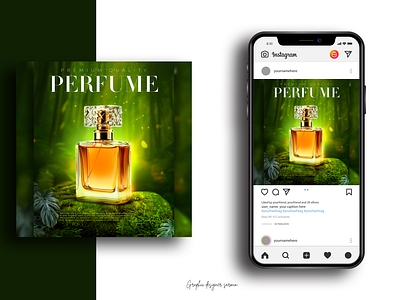 Perfume Poster Design branding graphic design perfume poster poster design