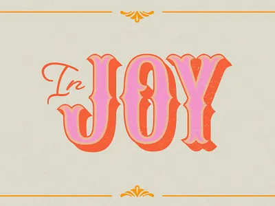 In Joy Sermon Series bright country design graphic design modern typography western