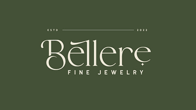 Bellere Jewelry branding fine fine jewelry graphics green illustrator jewelry logo redesign