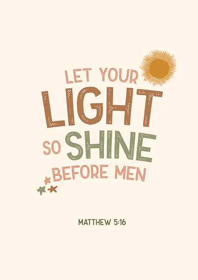 Matthew 5:16 - Poster Design bible branding church church design church graphics design graphics graphics church illustrator kjv matthew 5:16 verse