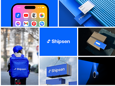 Shipsen® - Visual Identity brand identity branding ecom letter s logo road shipping shipsen visual identity