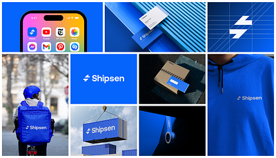 Shipsen® - Visual Identity brand identity branding ecom letter s logo road shipping shipsen visual identity