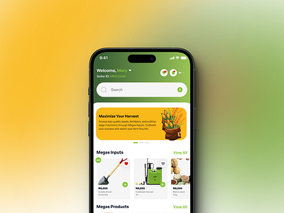 Agricultural Home Page agric design inputs product ui ux