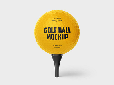 Golf Ball Mockup Set ball brand branding championship equipment game golf golf ball hobbies logo match mockup mockups pga play rack sport