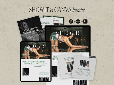 Velour | Showit & Canva Template aesthetic aestheticdesign bundle canva design email etsy etsyseller etsyshop graphic design instagram marketingbundle showit showitdesign showittemplate socialmedia template web webdesign webtemplate