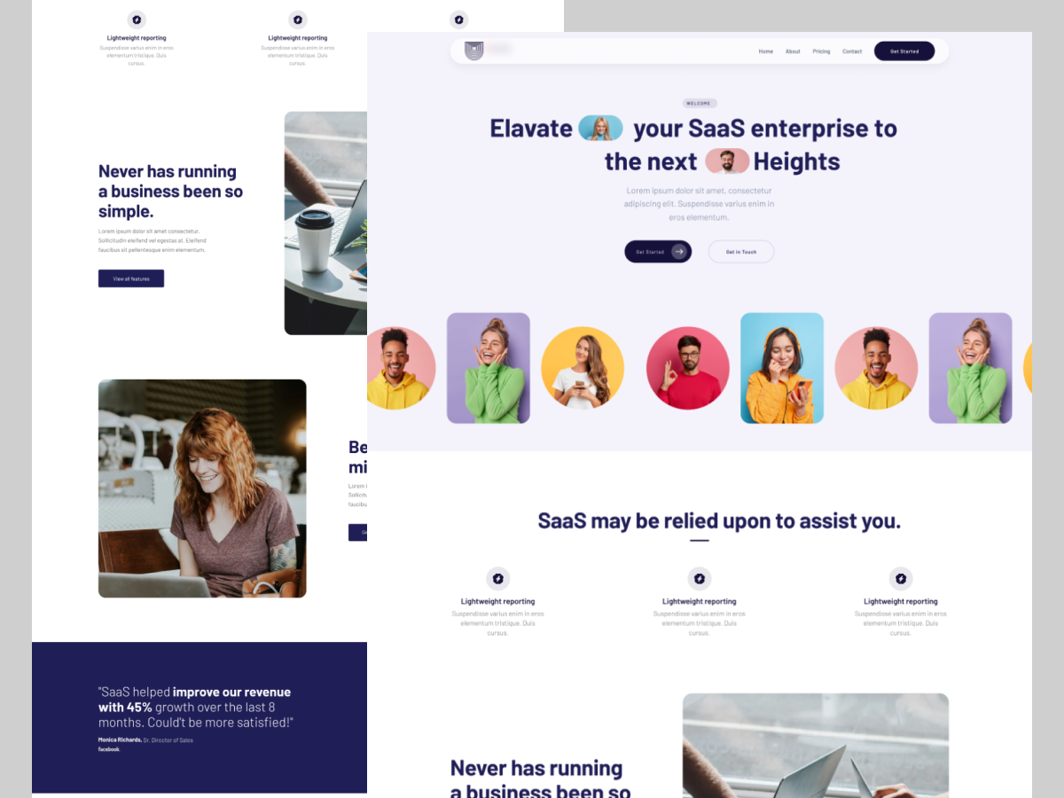 SAAS Website Design For Better Business Growth by Ux on Dribbble