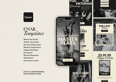 Cyllene | Canva Email Template aesthetic aestheticdesign canva canvatemplate design email etsy etsyseller etsyshop graphic design instagram marketing newsletters socialmedia template