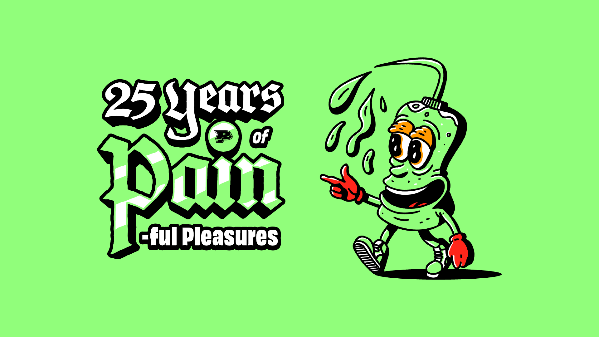 25 Years of Pain - Cartoons and Branding branding cartoon cartoon illustration character character design design graphic design humor identity illustration logo logo design tattoo typography