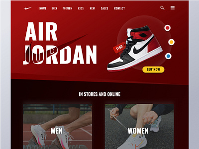 Nike Shoes Landing Page airjordan branding desktop dribbble figma landingpage logo macbook new nike nikeshoes pc screens shoes sneakers tablets trending ui ux