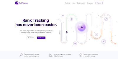 Rank Tracker | Web Design animation design motion graphics rank tracking ui ux webdesign