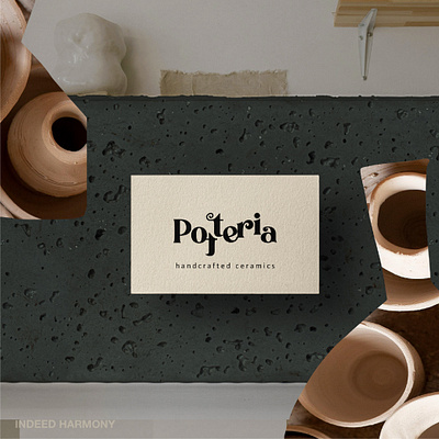 Logo design for pottery store artistic bohemian boho branding ceramics contemporary art design graphic design identity illustration logo pottery