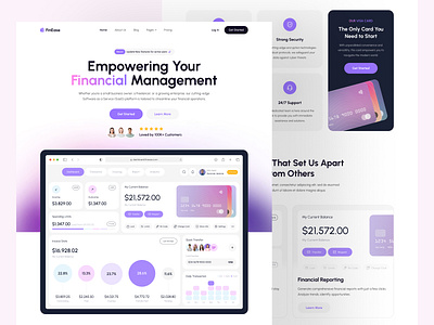 Fintech Web-Application Design figma saas uiux webapplication