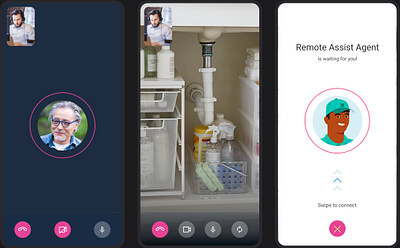 Home Services On-Demand App app product design ui ux video chat