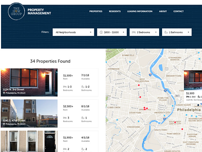 Real Estate Marketplace App & Landing Page landing page product design proptech real estate ui ux web design