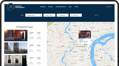 Real Estate Marketplace App & Landing Page landing page product design proptech real estate ui ux web design