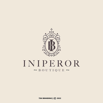 Iniperor Boutique Logo art boutique design fashion graphic design illustration logo vector