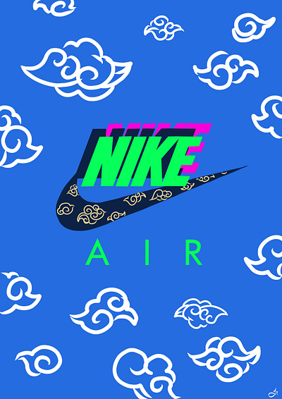 Nike Japanese Air adversiting casual design editorial fashion graphic design illustration moda nike publishing street wear