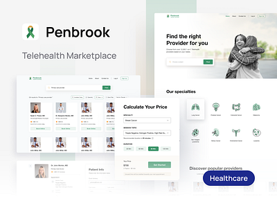 Telehealth Marketplace app design health care mobile app telehealth ui uiux ux web app