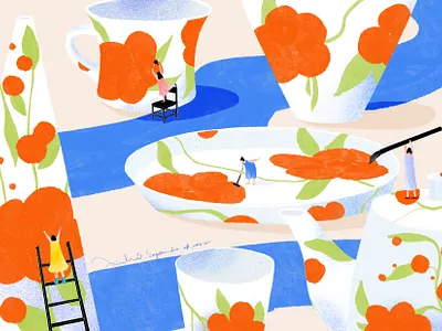 White Porcelain art artwork digital art digital illustration drawing illustration procreate