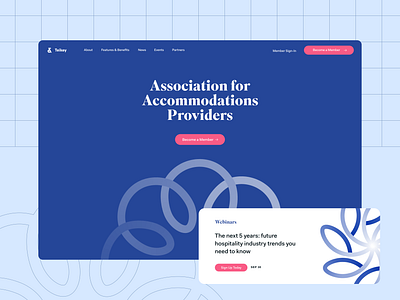 Teikey - Corporate website for accommodations association booking branding ui ux