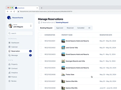 Managing Reservation - Vacation Rental Platform booking confirm dashboard details guest host manage multiple pop up product product design rental reservation select setup ui web app webapp