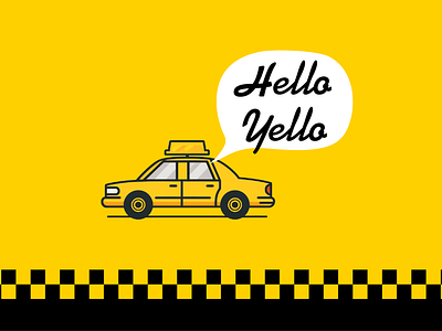 Hello Yello Logo Branding branding design graphic design illustration logo typography vector