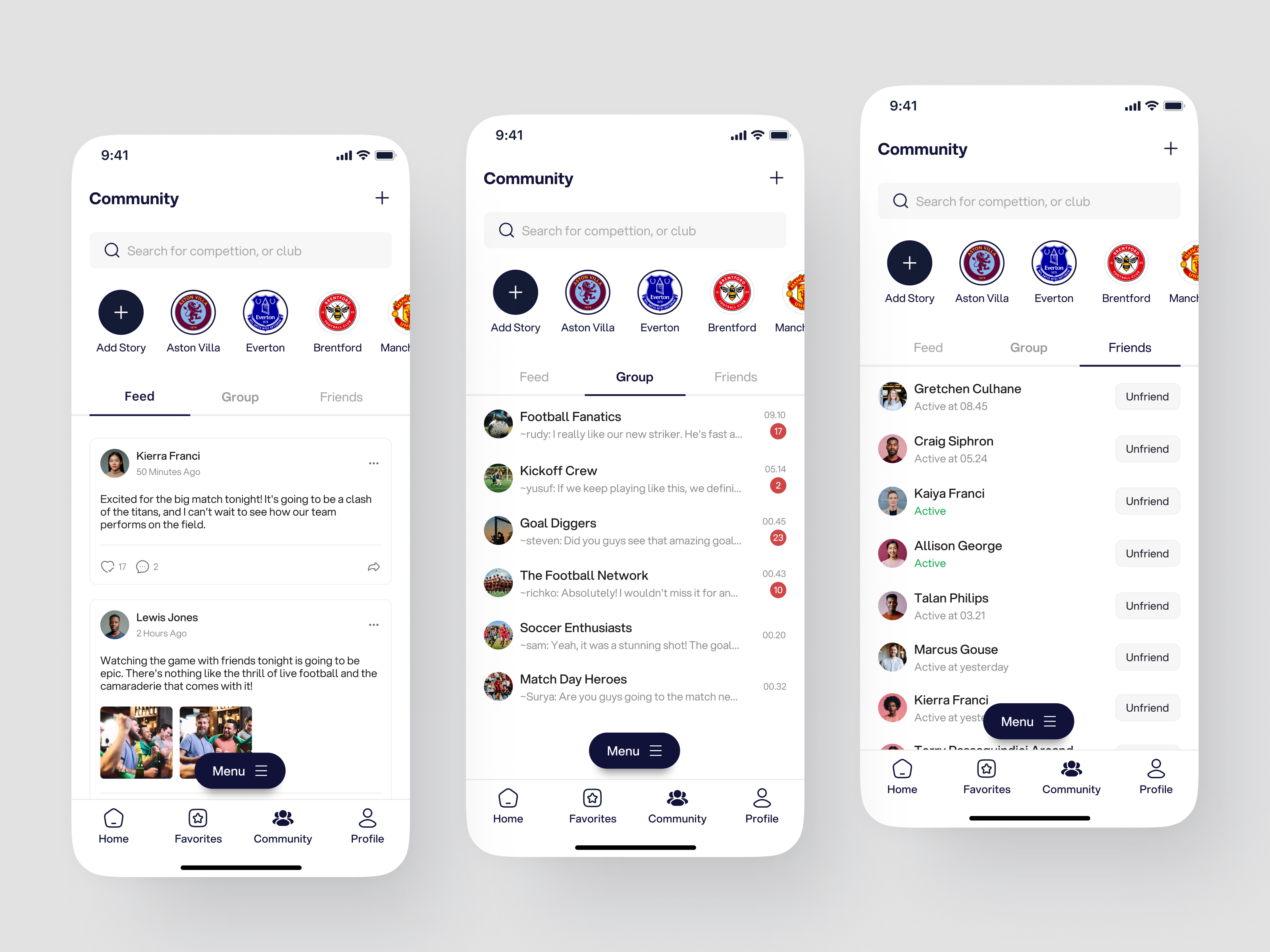Example of Mobile App Design Concept