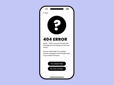 Error 404 404page blackandwhite blackandwhitedesign bwdesign contrast contrastdesign dailyui errorpage helppage highcontrastdesign uidesigner uxdesign uxdesigner