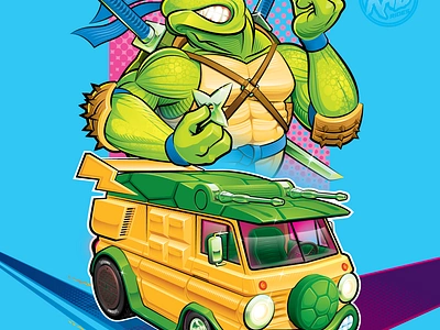 TMNT poster adobe illustrator design graphic design illustration pop art poster toy design toy packaging vector