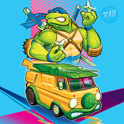 TMNT poster adobe illustrator design graphic design illustration pop art poster toy design toy packaging vector