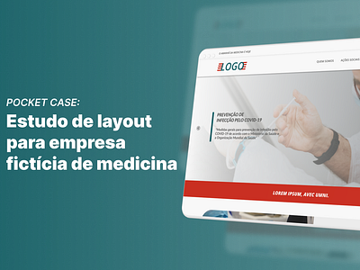 Pocket Case: Estudo de layout para medicina branding case design figma graphic design institucional interface site ui