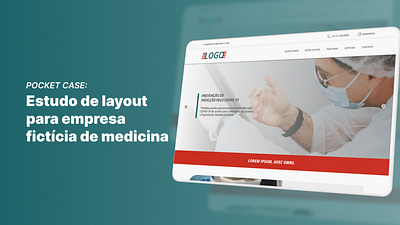 Pocket Case: Estudo de layout para medicina branding case design figma graphic design institucional interface site ui