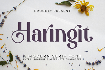 Haringit - A Modern Serif Font style