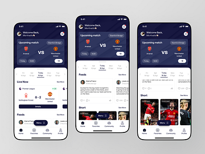 Scoresync - Homepage design gamification live score mobile app mobile design modern app scoreboard sport app sports app streaming sport tournament ui ux worldcup