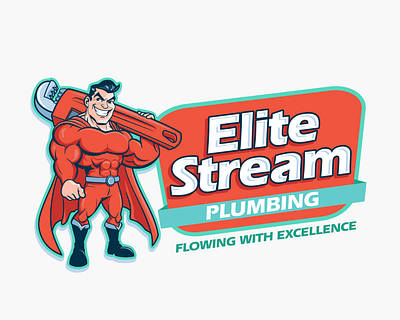 Mascot design for a Plumbing Business cartoon character character design illustration logo design mascot superhero