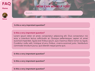 DailyUI Challenge #092 - Frequently Asked Questions 092 dailychallenge dailyui dailyuichallenge day092 day92 frequently asked questions ui uichallenge