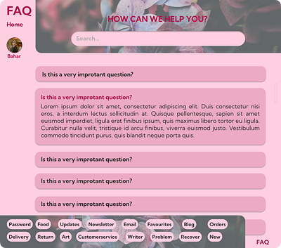 DailyUI Challenge #092 - Frequently Asked Questions 092 dailychallenge dailyui dailyuichallenge day092 day92 frequently asked questions ui uichallenge