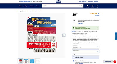 Lowe's - Subscribe & Save design product design ui ux