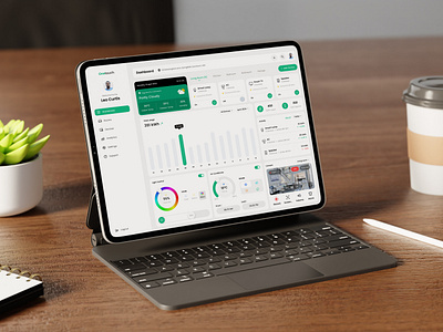 Smart Home Dashboard automation control dashboard device house automation iot ipad ipad mockup mockup monitoring remote remote control smart device smart home smarthome ui uiux