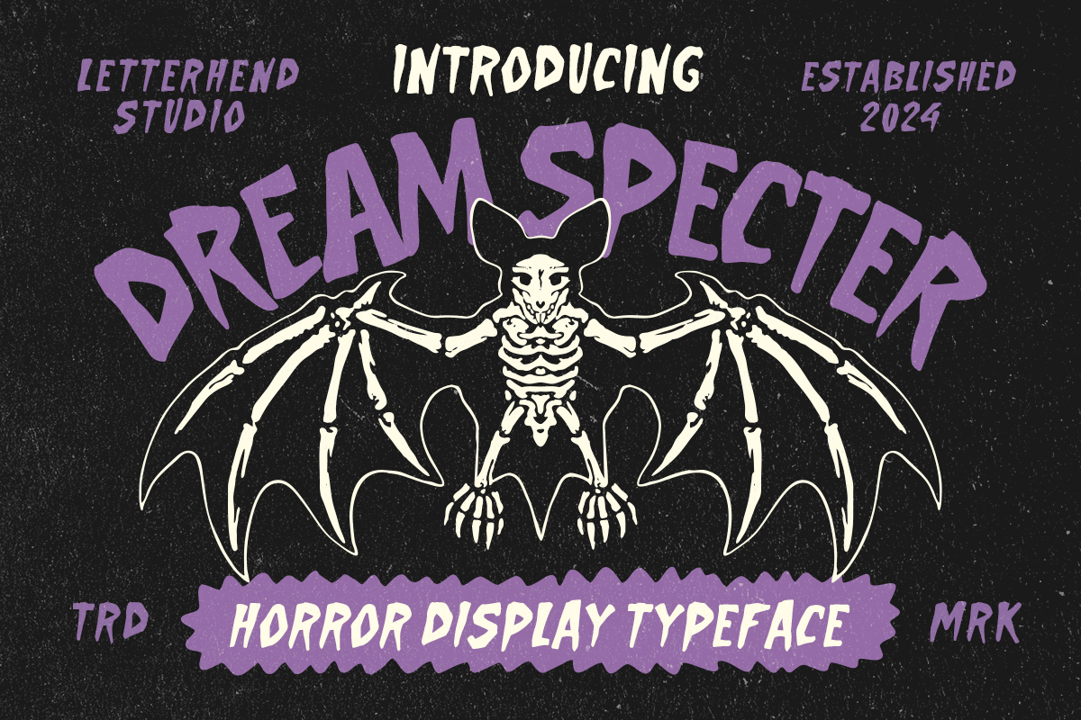 Dream Specter Horror Display Typeface freebies suspense