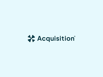 Acquisition - Startup Acquisition Platform - Logo Design acquisition agency brand branding business design graphic design iconic logo design logofolio logomark minimal modern silicon valley startup studio symbol tech timeless venture