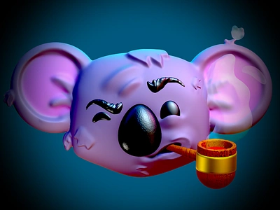 3d Koala 3d 3d animal animation artwork blender branding fabrication graphic design koala logo maya modelado 3d modeling motion graphics nomad sculpt pizza sculptor ui vector zbrush