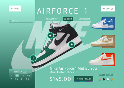 Airforce 1 3d animation branding design e graphic design illustration logo motion graphics typography ui uiux ux vector