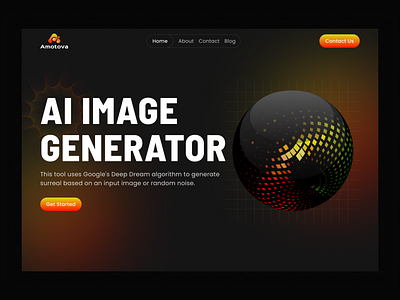 AI Image Generator 3.0web 3d website ai ai hero areya ai image generator ai website art website dark website image generator landing page modern art