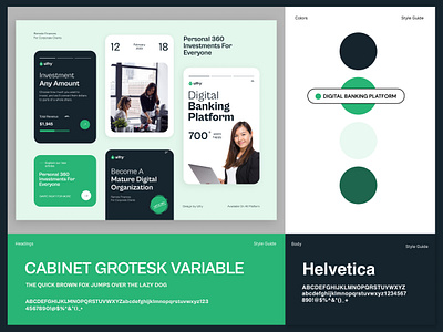 Digital Banking Website Style Guide With Header analytics app ui branding cards design figma graphic design illustration logo ui