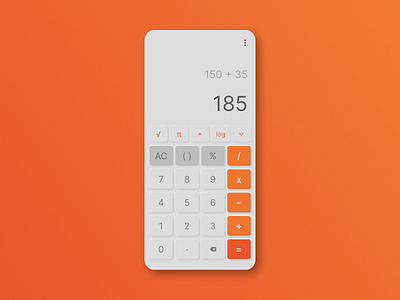 Daily UI #004 - Calculator app design calculator daily ui ui ui design