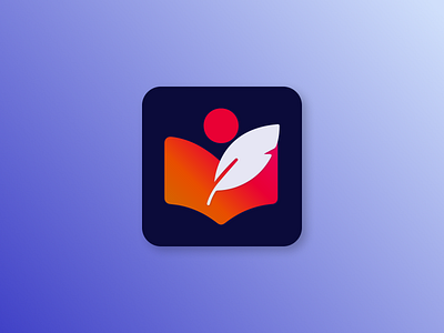 Daily UI #005 - App Icon app icon books daily ui icon design ui ui design writing