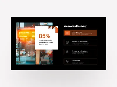 Presentation slide for Information discovery branding colours creative design figma graphic design pitch deck pitchdeck ppt presentation ui